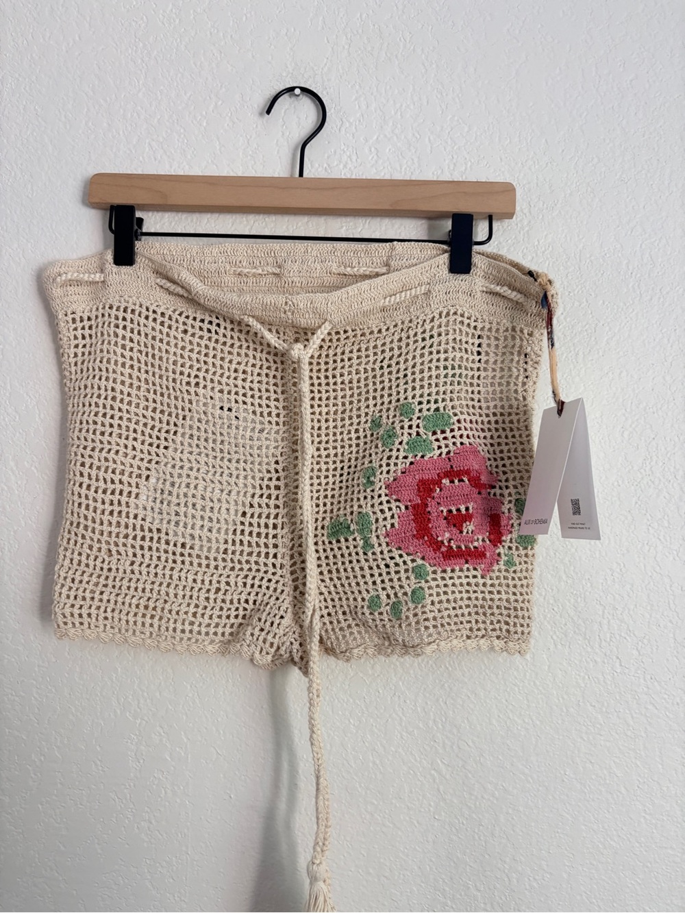 NEW Alix of Bohemia Salem Crochet Shorts Bohemian Festival Coastal - Picture 10 of 12